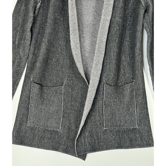 Margaret OLeary Cardigan Womens Medium Gray Textured Knit Open Tunic Sweater - Picture 3 of 10